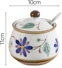 Набор керамических банок на подносе - Фото 3