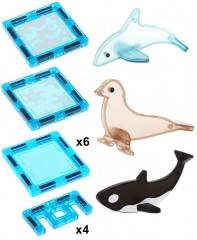 Конструктор магнитный «Морские животные» - Фото 1