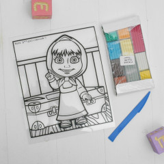 Раскраска пластилином «Маша» - Фото 3