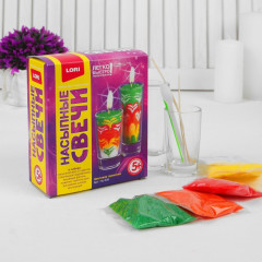 Набор для создания свечи из насыпного воска «Цветовая гармония» - Фото 1