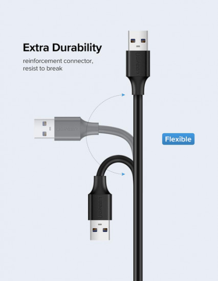 Кабель-удлинитель USB(m) — USB(f) Ugreen US103
