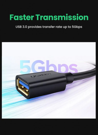Кабель-удлинитель USB(m) — USB(f) Ugreen US129