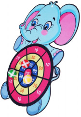 Дартс детский на липучках «Слоненок» - Фото 1