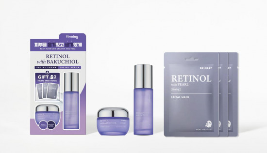Подарочный набор для зрелой кожи лица с ретинолом и бакучиолом «Retinol with Bakuchiol Facial Care Set»