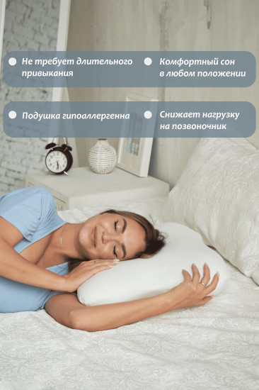Подушка анатомическая с эффектом памяти «Бабочка»