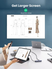 Конвертер USB 3.1(m) Type C на HDMI/LAN/USB 3.0 HUB CM418 - Фото 2