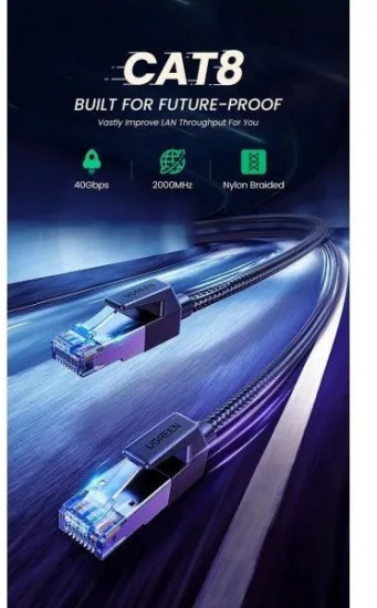 Патч-корд Ugreen 8 Cat, F/FTP NW153