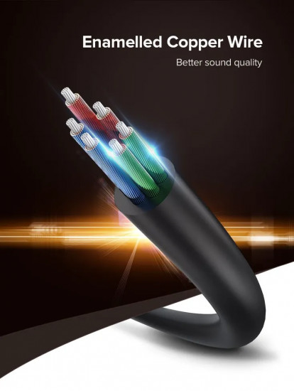 Кабель Ugreen Audio(m) 3.5mm — 2×Audio(f) 3.5mm AV134