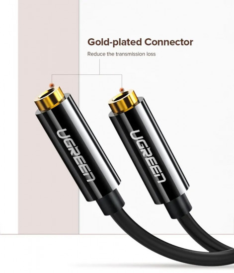 Кабель Ugreen Audio(m) 3.5mm — 2×Audio(f) 3.5mm AV134