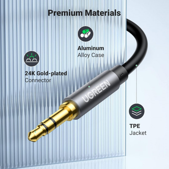 Кабель Ugreen Audio(m) 3.5mm — Audio(f) 3.5mm AV118