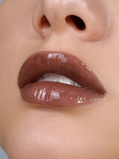 Блеск для губ с эффектом объема «Glam shine», тон 28 Dark Truffle