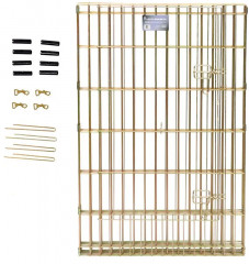 Вольер из 8 панелей с дверью из позолоченного цинка - Фото 5