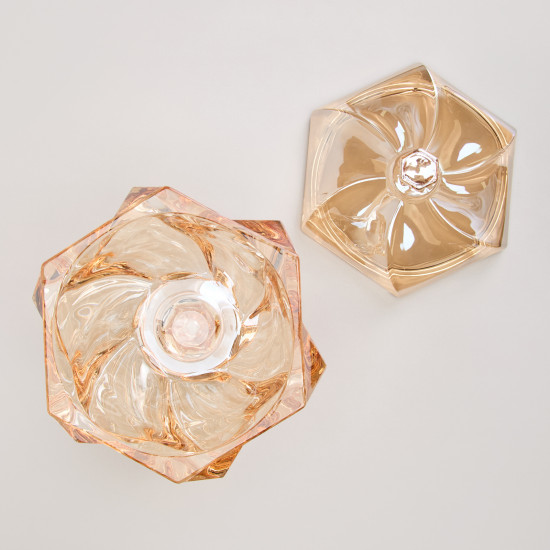 Конфетница с крышкой «Bohema. Amber»