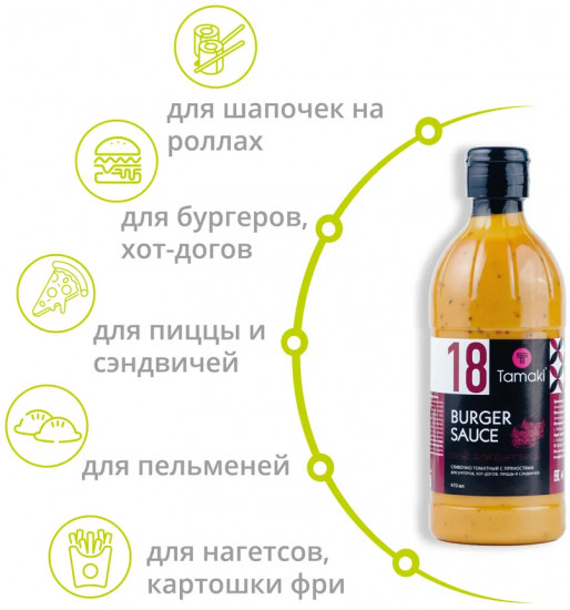 Соус на основе растительных масел «Для бургеров»