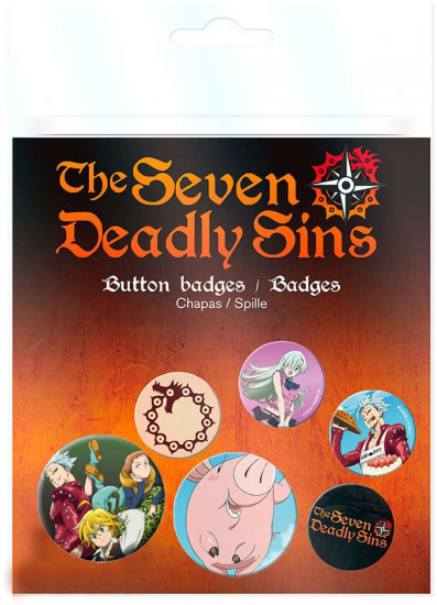 Набор значков «The Seven Deadly Sins»