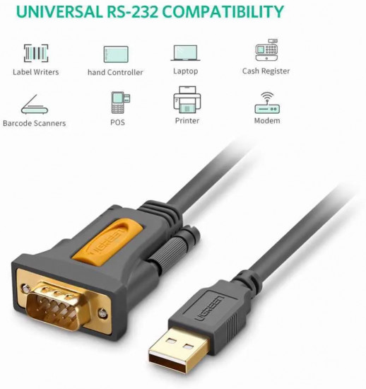 Конвертер USB(m) на COM(m) RS232, PL2303, 1m CR104 (20210)
