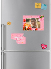Магнит-фоторамка «Лучший в мире день. 8 Марта» - Фото 4