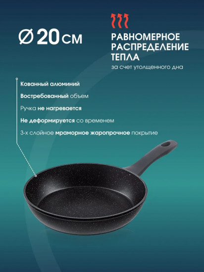 Сковорода с мраморным покрытием