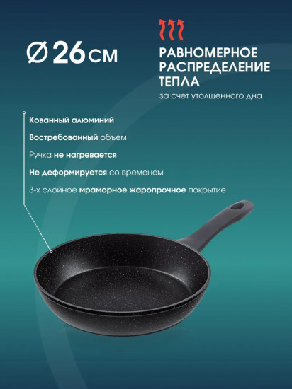 Сковорода с мраморным покрытием