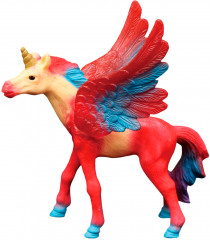 Игрушка-фигурка «Красный жеребенок-единорог с крыльями» - Фото 1