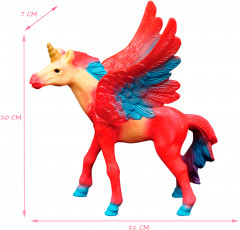 Игрушка-фигурка «Красный жеребенок-единорог с крыльями» - Фото 2
