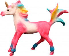 Игрушка-фигурка «Розовый жеребенок-единорог с радужной гривой» - Фото 1