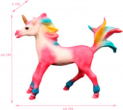Игрушка-фигурка «Розовый жеребенок-единорог с радужной гривой» - Фото 2
