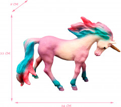 Игрушка-фигурка «Сиреневый единорог с цветной гривой» - Фото 2
