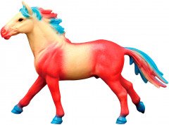 Игрушка-фигурка «Сказочная красно-желтая лошадь» - Фото 1