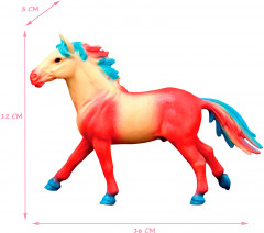 Игрушка-фигурка «Сказочная красно-желтая лошадь» - Фото 2
