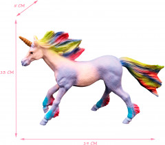 Игрушка-фигурка «Фиолетовый единорог с цветной гривой» - Фото 2