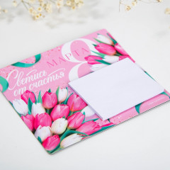 Магнит с блоком для записей «Светись от счастья. 8 Марта» - Фото 4