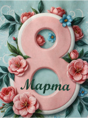 Пакет подарочный «8 Марта» - Фото 2