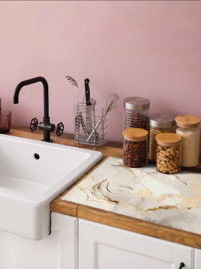 Коврик для сушки посуды «Marble beige»