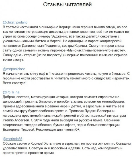 Сюрприз для Синьорины Корицы
