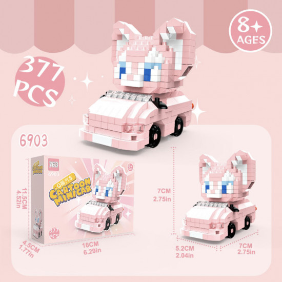 Конструктор из миниблоков «Pink kitten»