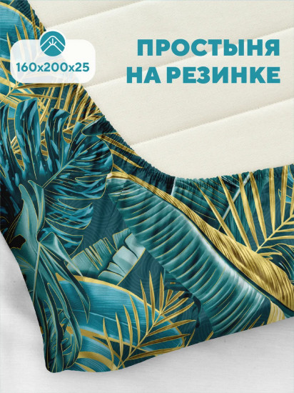 Простыня на резинке «Тропики»