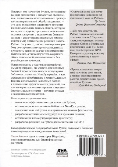 Сверхбыстрый Python. Эффективные техники для работы с большими наборами данных