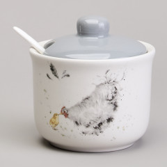 Сахарница с ложкой «Funny Hens» - Фото 4