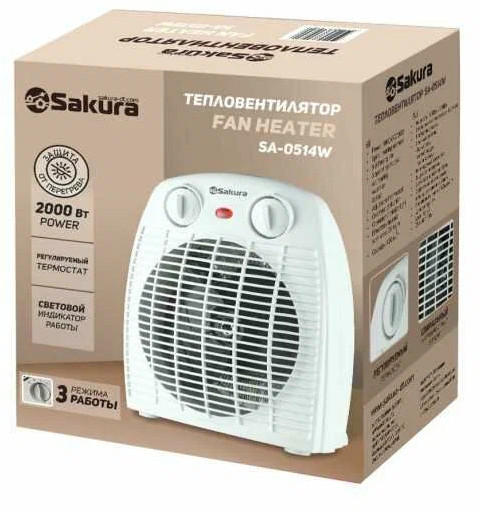 Тепловентилятор Sakura SA-0514 W