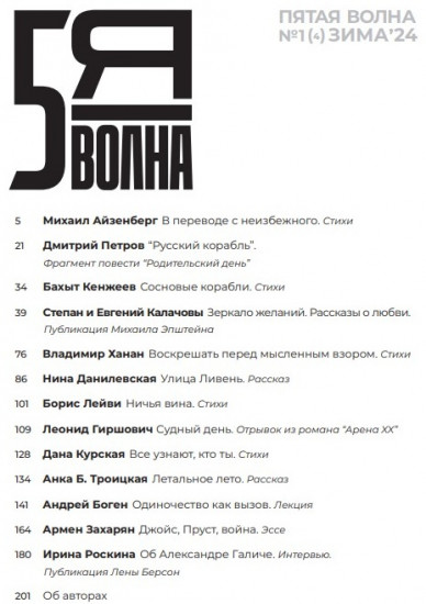 Пятая Волна. Литературный сборник. Зима 24