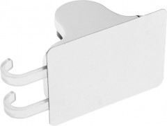 Держатель для душевой лейки регулируемый с крючком Z123 - Фото 2