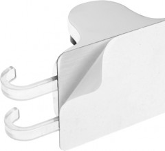 Держатель для душевой лейки регулируемый с крючком Z123 - Фото 3