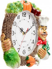 Часы настенные для кухни «Овощи» - Фото 1