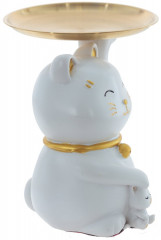 Фигурка декоративная с подносом «Кошка» - Фото 1