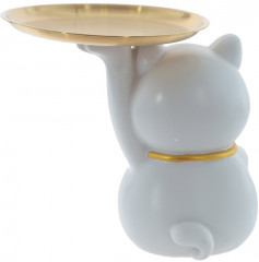 Фигурка декоративная с подносом «Кошка» - Фото 3