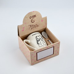 Кружка с ложкой «Лучшей подруге» - Фото 4