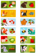 Пазл-половинки «Кто что ест?» - Фото 1