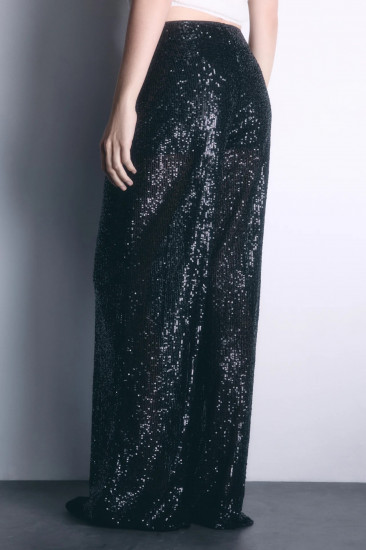 Брюки с пайетками женские