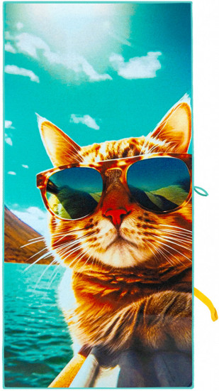 Махровое полотенце «The Beach Cat»